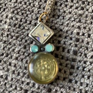 Virgin. Saints angels pendant sterling 18 inc can